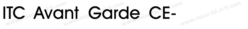 ITC Avant Garde CE字体转换